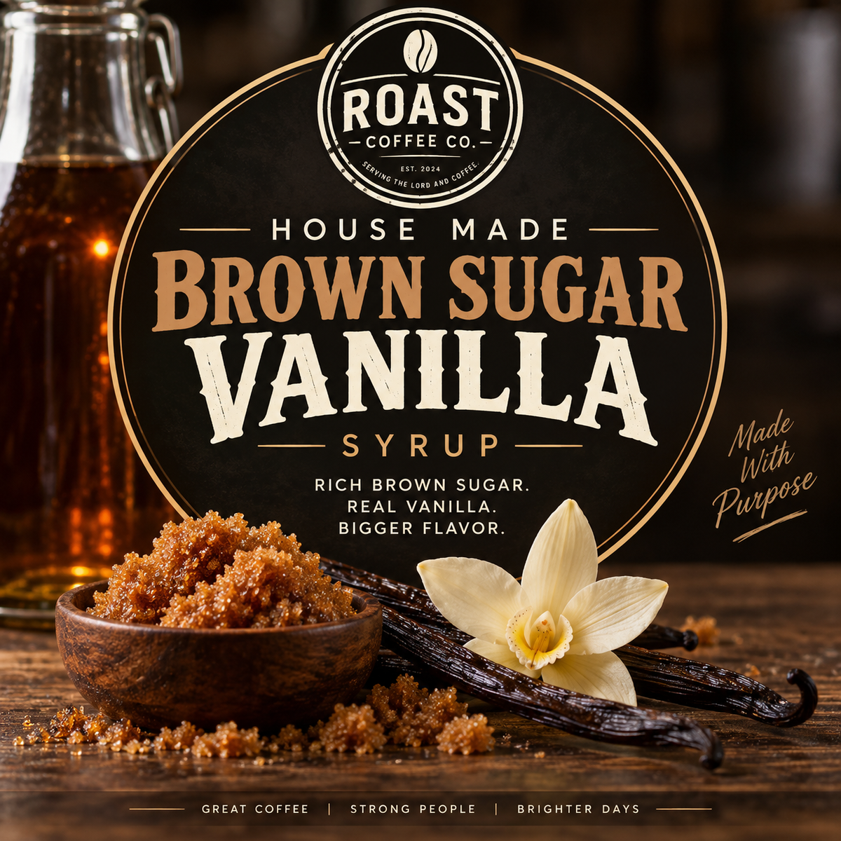 Syrup-House Made Brown Sugar/Vanilla